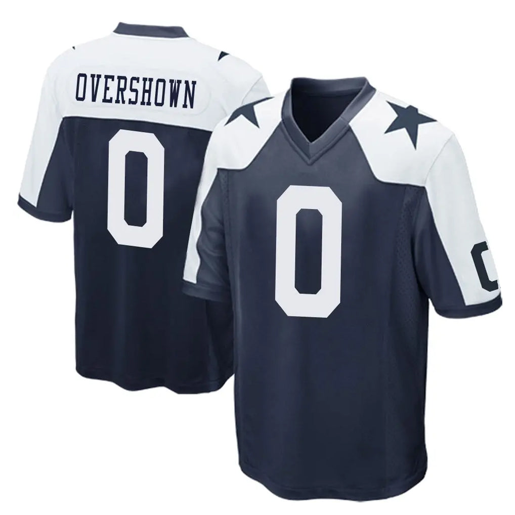 D.Cowboys #0 DeMarvion Overshown Player Navy-White Alternate Home Game Edoa Stitched Jerseys