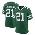 NY.Jets #21 Brandon Stephens Player Green Legacy Home Game Edoa Stitched Jerseys