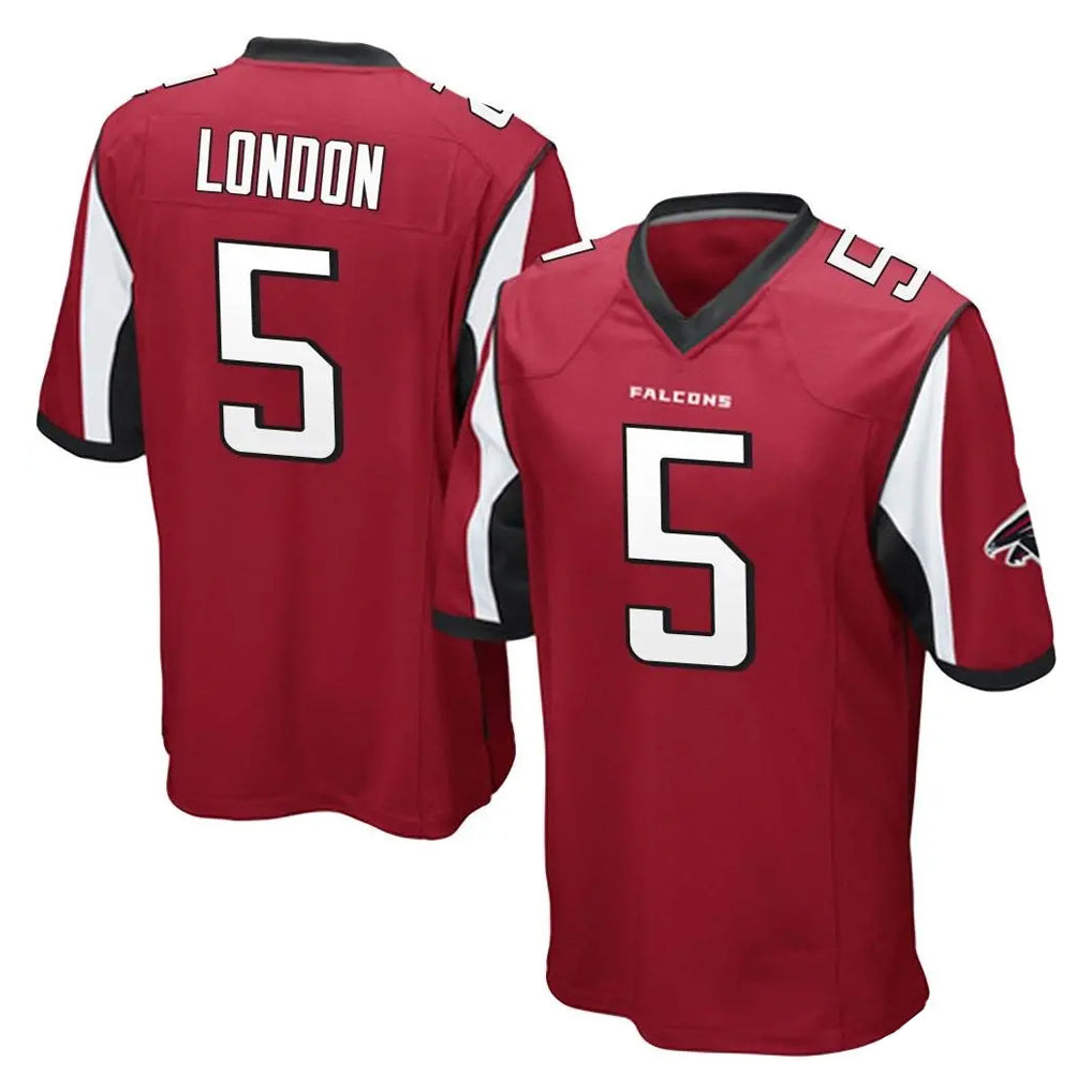 A.Falcons #5 Drake London Player Red Color Vapor Home Game Edoa Stitched Jerseys