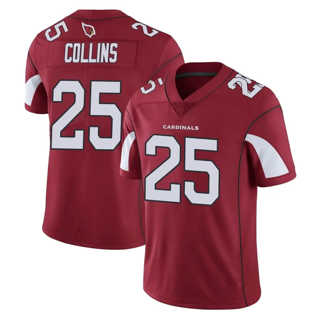 A.Cardinals #25 Zaven Collins Player Cardinal Vapor Limited Home Game  Edoa Stitched Jerseys