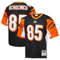 C.Bengals #85 Chad Johnson Player Black Mitchell & Ness Replica Edoa Stitched Jerseys