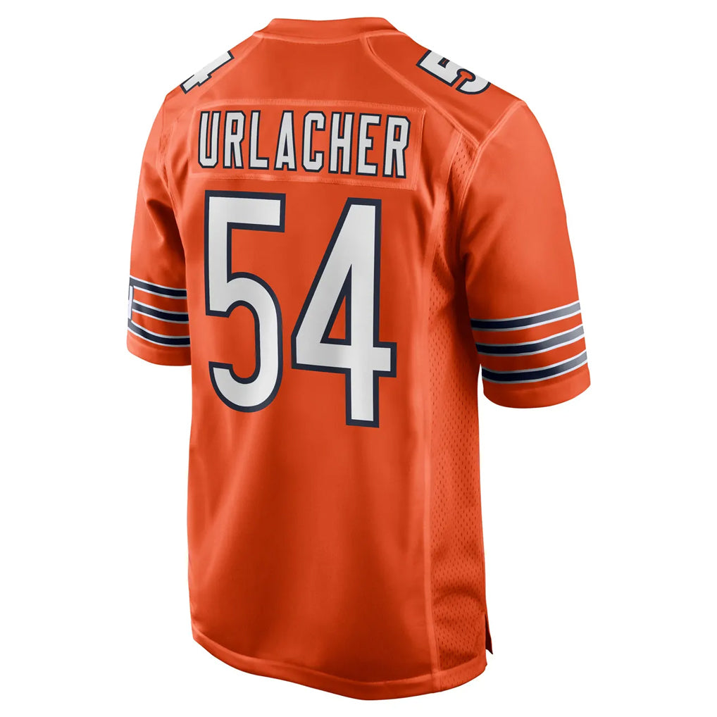 C.Bears #54 Brian Urlacher Player Orange Home Game Edoa Stitched Jerseys