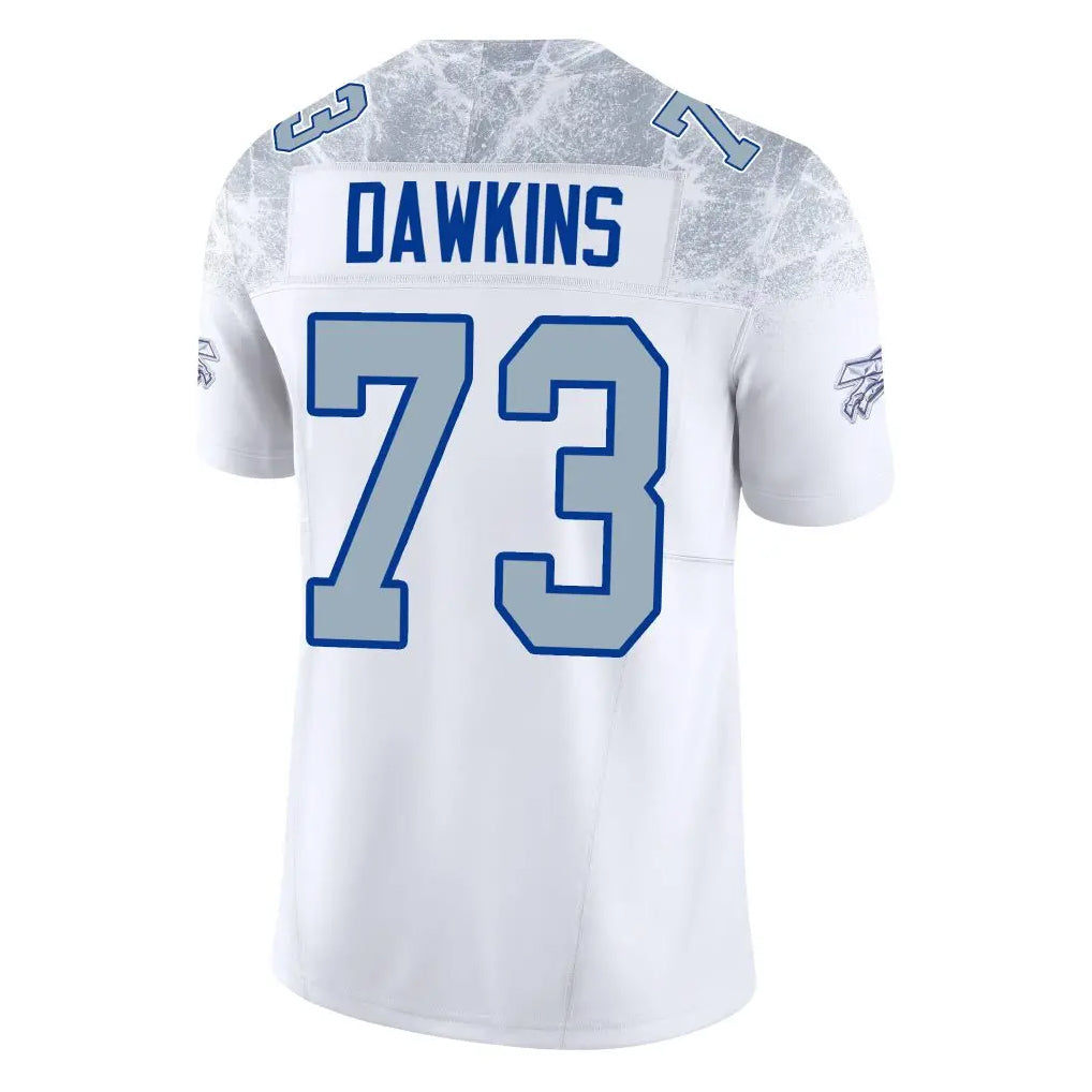 B.Bills #73 Dion Dawkins Benford Player White Rivalries Collection Limited Home Game Edoa Stitched Jerseys