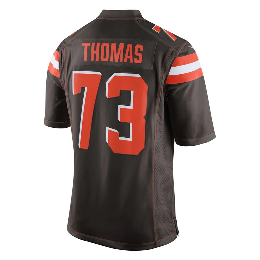 C.Browns #73 Joe Thomas Player Brown Vapor Limited Home Game Edoa Stitched Jerseys