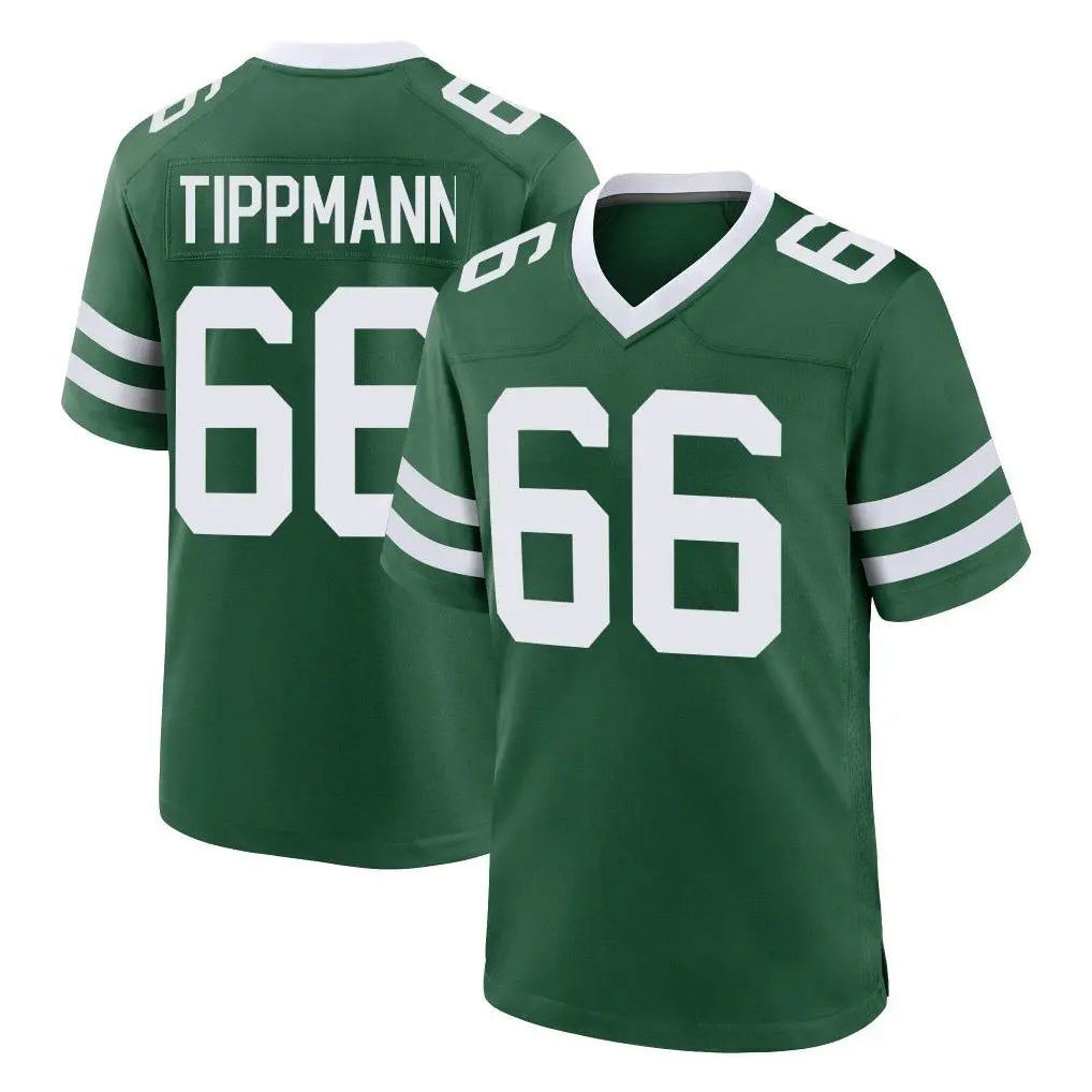 NY.Jets #66 Joe Tippmann Player Green Legacy Home Game Edoa Stitched Jerseys