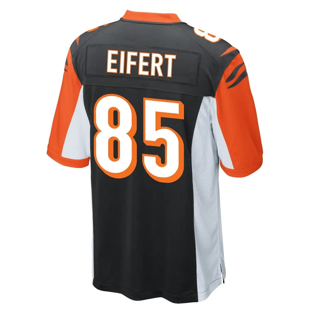 C.Bengals #85 Chad Johnson Player Black Alternate Home Game Edoa Stitched Jerseys