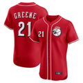 C.Reds #21 Hunter Greene Player Red Limited Elite Home Game Edoa Stitched Jerseys