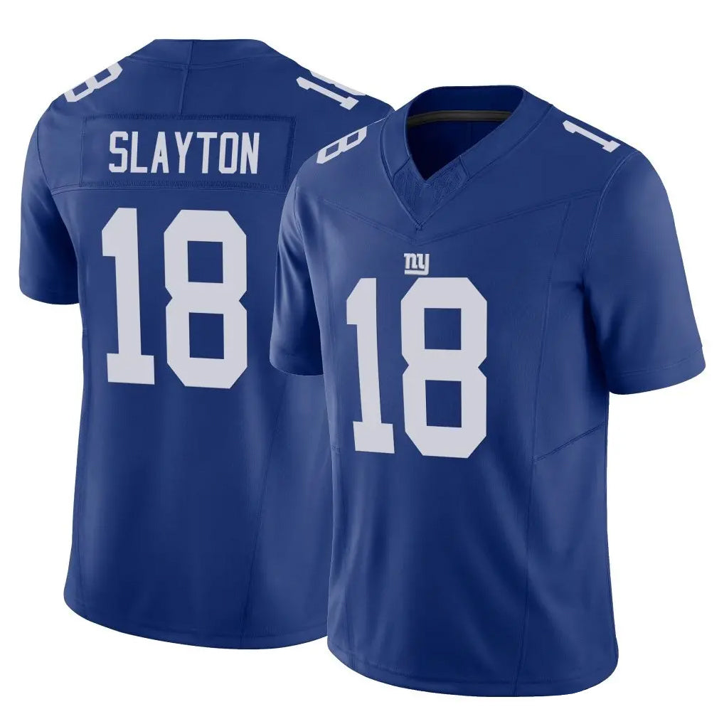 NY.Giants #18 Darius Slayton Player Royal Limited Vapor F.U.S.E. Home Game Edoa Stitched Jerseys