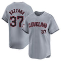 C.Guardians #37 Travis Bazzana Player Gray Road Limited Home Edoa Stitched Jerseys