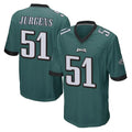 P.Eagles #51 Cam Jurgens Player Team Color Green Home Game Edoa Stitched Jerseys