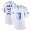 B.Bills #3 Damar Hamlin Player White Rivalries Collection Home Game Edoa Stitched Jerseys