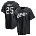 Athletics #25 Brent Rooker Player Black Fashion Home Game Edoa Stitched Jerseys