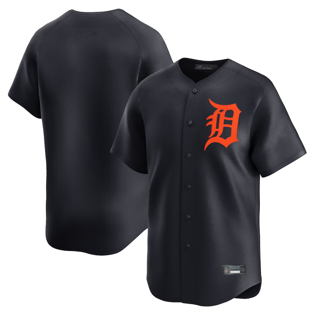 D.Tigers ## Tigers Blank Player Navy Home Limited Edoa Stitched Jerseys