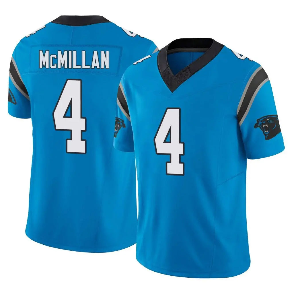 C.Panthers #4 Tetairoa McMillan Player Blue Vapor F.U.S.E. Limited Home Game Edoa Stitched Jerseys