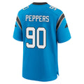 C.Panthers #90 Julius Peppers Player Blue Home Game Edoa Stitched Jerseys
