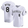 C.Rockies #8 Ryan Ritter Player White Limited Home Edoa Stitched Jerseys
