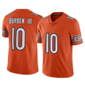 C.Bears #10 Luther Burden III Player Orange Alternate Vapor Limited Home Game Edoa Stitched Jerseys