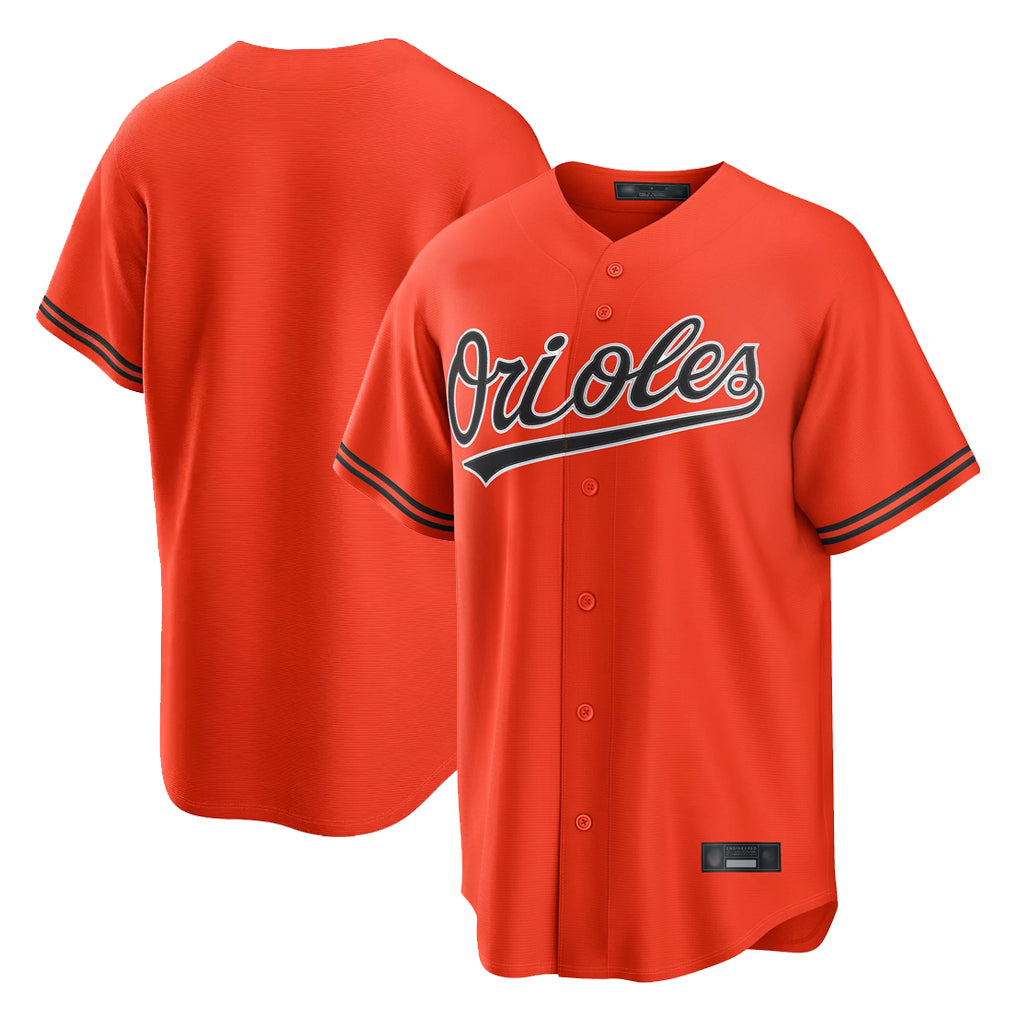 B.Orioles ## Orioles Blank Player Orange Home Game Edoa Stitched Jerseys