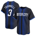 D.Tigers #3 Alan Trammell Player Navy City Connect Home Limited Edoa Stitched Jerseys