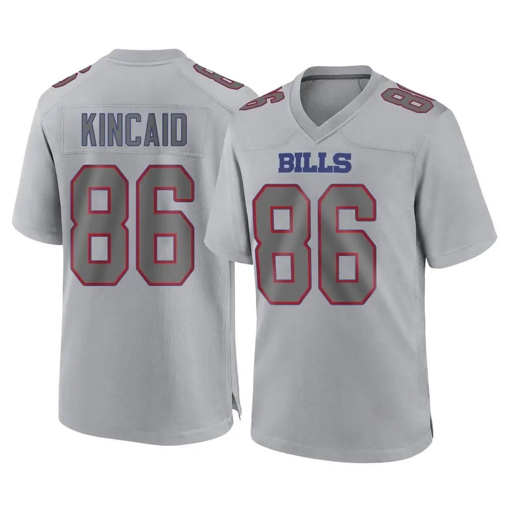 B.Bills #86 Dalton Kincaid Player Gray Fashion Home Game Edoa Stitched Jerseys
