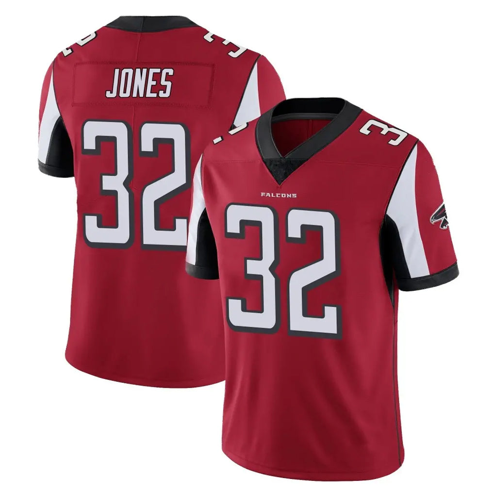 A.Falcons #32 Cash Jones Player Red Color Vapor Untouchable Limited Home Game Edoa Stitched Jerseys
