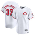 C.Reds #37 Tyler Stephenson Player White Limited Home Edoa Stitched Jerseys