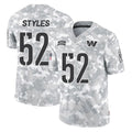 W.Commanders #52 Sonny Styles Player Arctic Camo Limited Salute To Service Home Game Edoa Stitched Jerseys