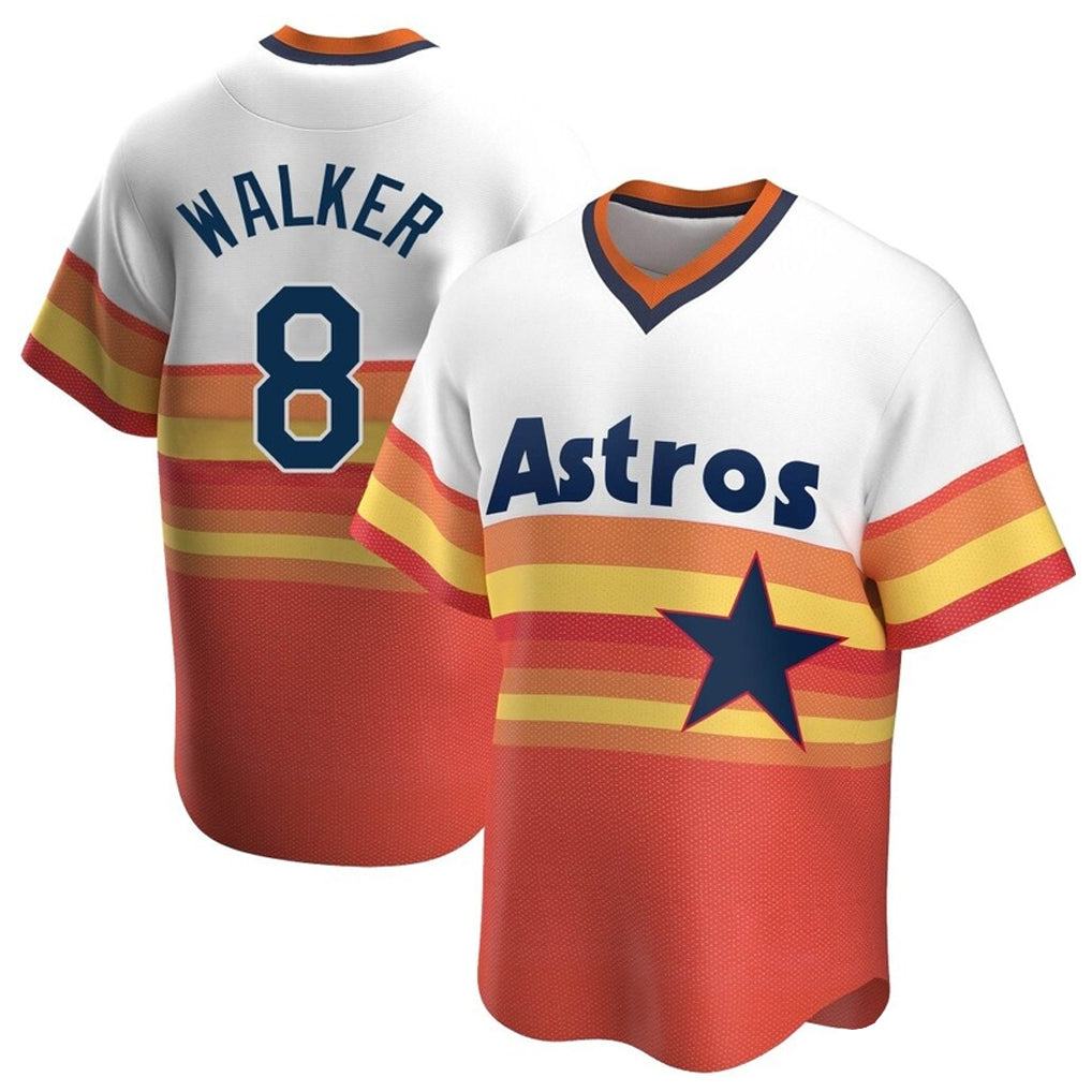 H.Astros #8 Christian Walker Player Rainbow Cooperstown Collection T-shirt Edoa Stitched Jerseys