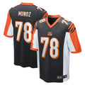 C.Bengals #78 Anthony Munoz Player Black Alternate Home Game Edoa Stitched Jerseys