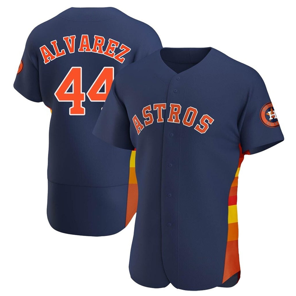 H.Astros #44 Yordan Alvarez Player Navy Limited Elite Home Edoa Stitched Jerseys