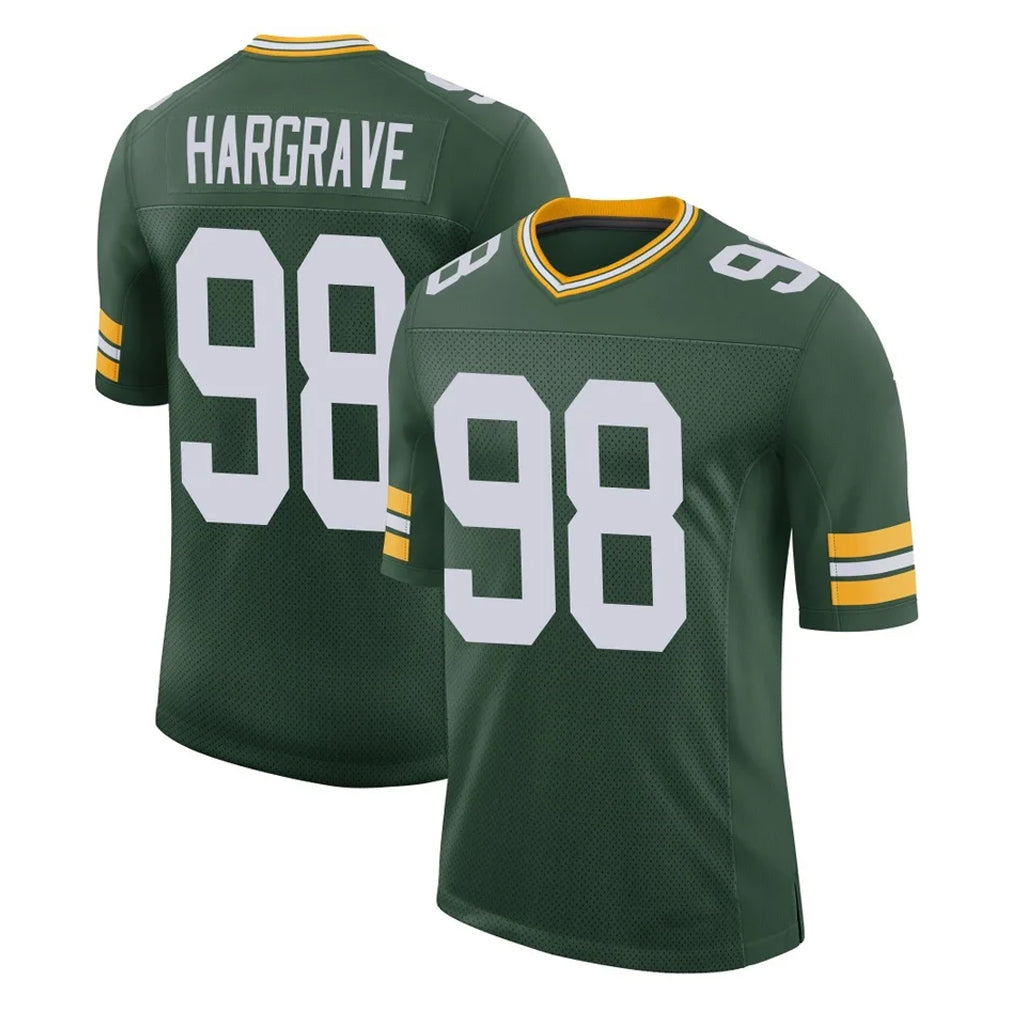 GB.Packers #98 Javon Hargrave Player Green Limited Classic Home Game Edoa Stitched Jerseys