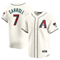 A.Diamondbacks #7 Corbin Carroll Player Cream Limited Home Game Edoa Stitched Jerseys