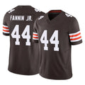 C.Browns #44 Harold Fannin Jr. Player Brown Vapor F.U.S.E. Limited Home Game Edoa Stitched Jerseys