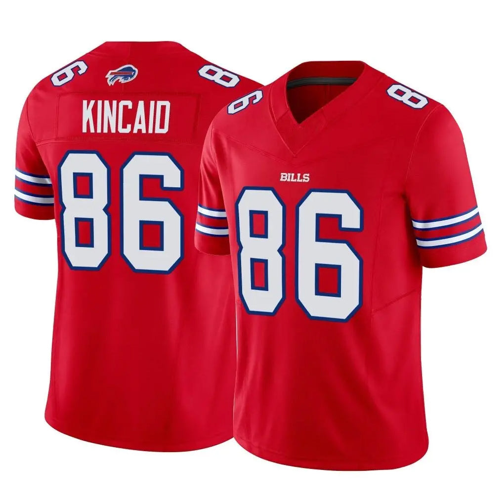 B.Bills #86 Dalton Kincaid Player Red Vapor F.U.S.E. Limited Home Game Edoa Stitched Jerseys
