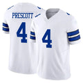 D.Cowboys #4 Dak Prescott Player White Limited Vapor F.U.S.E. Home Game Edoa Stitched Jerseys