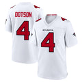 A.Falcons #4 Jahan Dotson Player White Team Color Home Game Edoa Stitched Jerseys