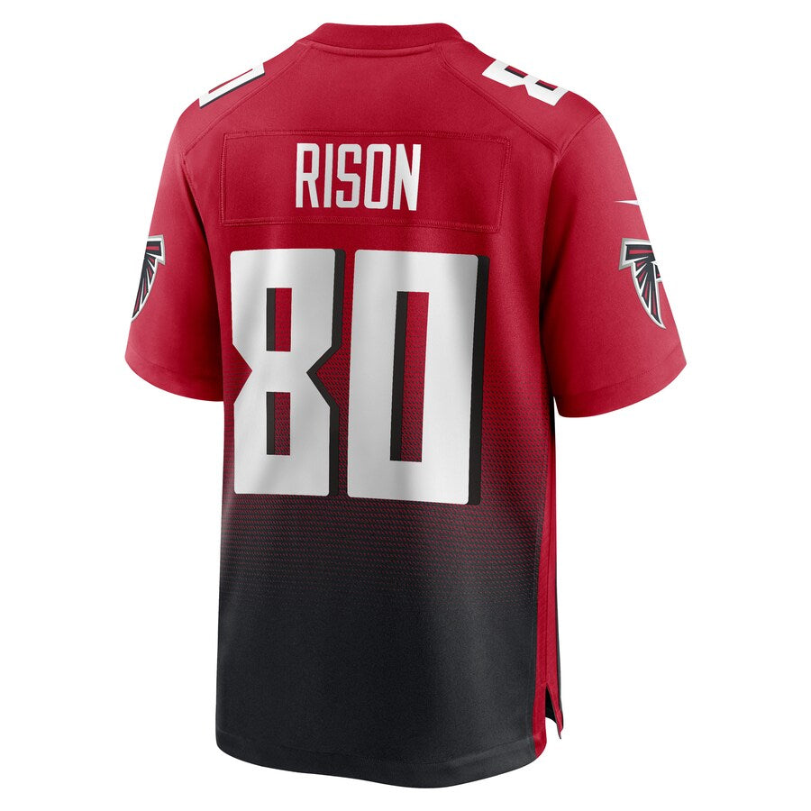 A.Falcons #80 Andre Rison Player Red Home Game Edoa Stitched Jerseys