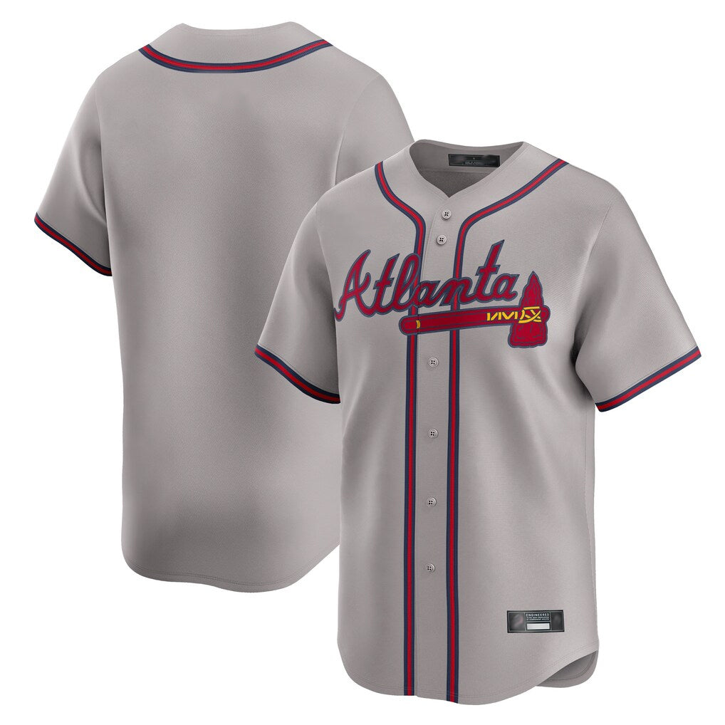 A.Braves ## Braves Blank Player Gray Limited Home Game Edoa Stitched Jerseys
