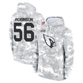 A.Cardinals #56 Darius Robinson Player Arctic Camo Limited Salute to Service Pullover Hoodies Game Edoa Stitched Jerseys
