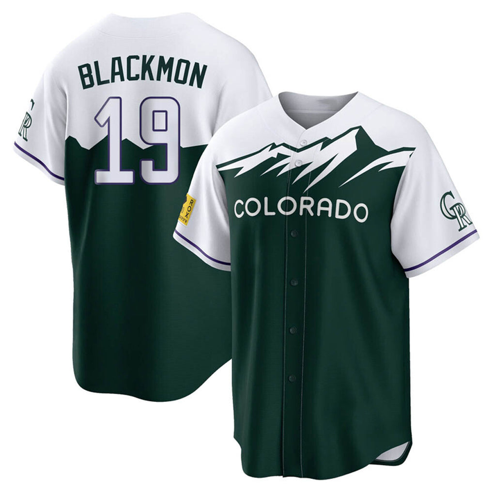 C.Rockies #19 Charlie Blackmon Player Green City Connect Home Game Edoa Stitched Jerseys