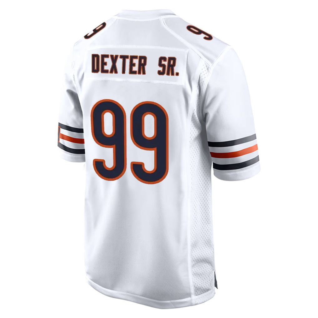 C.Bears #99 Gervon Dexter Sr. Player White Home Game Edoa Stitched Jerseys