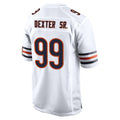 C.Bears #99 Gervon Dexter Sr. Player White Home Game Edoa Stitched Jerseys