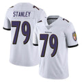B.Ravens #79 Ronnie Stanley Player White Vapor F.U.S.E. Limited Edoa Stitched Jerseys