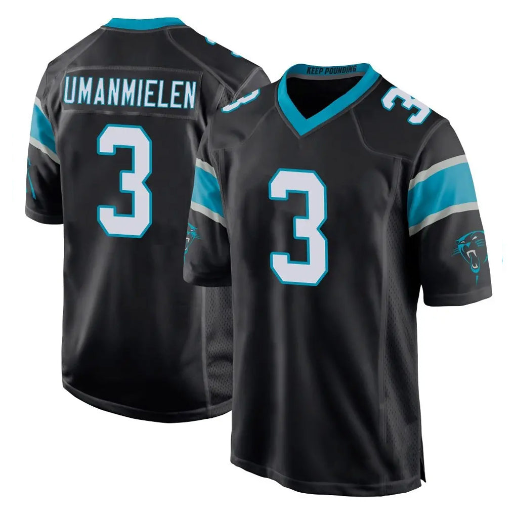 C.Panthers #3 Princely Umanmielen Player Black Game Edoa Stitched Jerseys