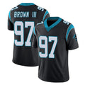 C.Panthers #97 Bobby Brown III Player Black Vapor Untouchable Limited Game Edoa Stitched Jerseys