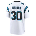 C.Panthers #30 Chuba Hubbard Player White Home Game Edoa Stitched Jerseys