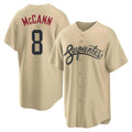 A.Diamondbacks #8 James McCann Player Tan City Connect Home Game Edoa Stitched Jerseys