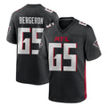 A.Falcons #65 Matthew Bergeron Player Black Home Game Edoa Stitched Jerseys