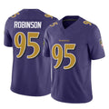 B.Ravens #95 Tavius Robinson Player Purple Vapor F.U.S.E. Limited Edoa Stitched Jerseys