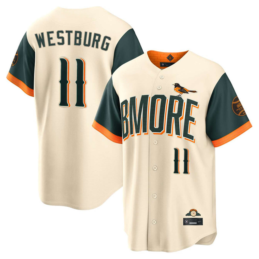 B.Orioles #11 Jordan Westburg Player Cream 2026 City Connect Home Game Edoa Stitched Jerseys
